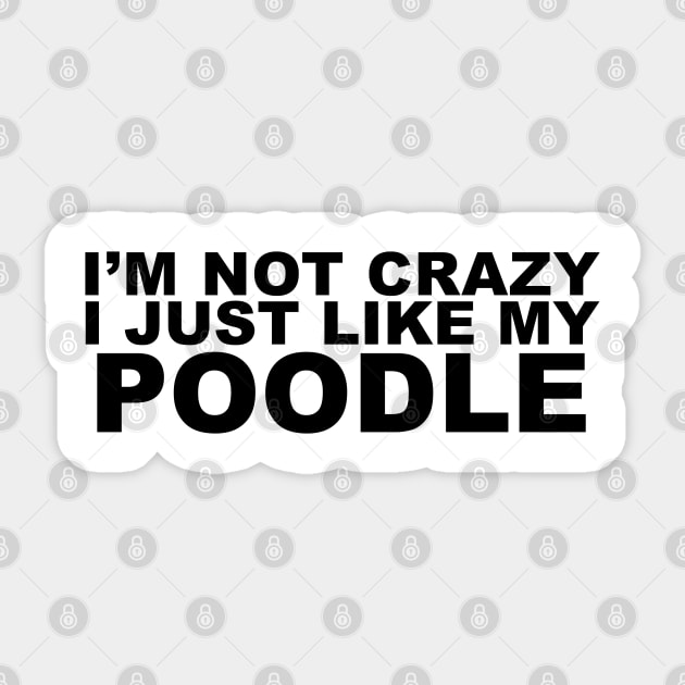 Poodle Sticker by Webee Shop